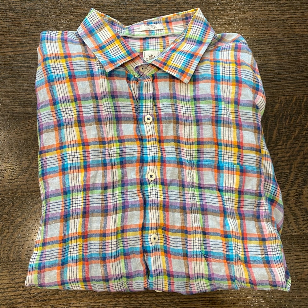 Peter Millar Men’s Plaid Button Down